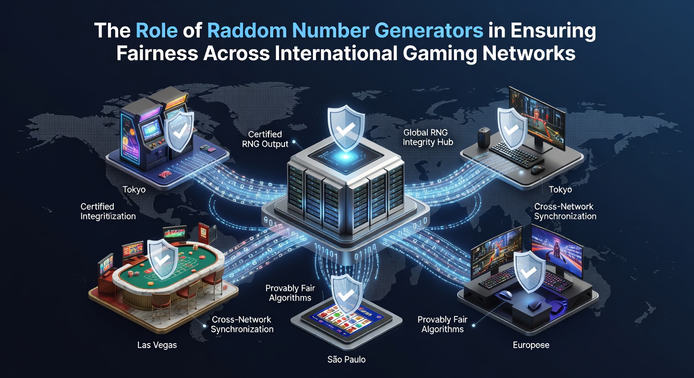 Darstellung von RNG-Tests in einem internationalen Gaming-Labor mit Prüfgeräten und Analysten